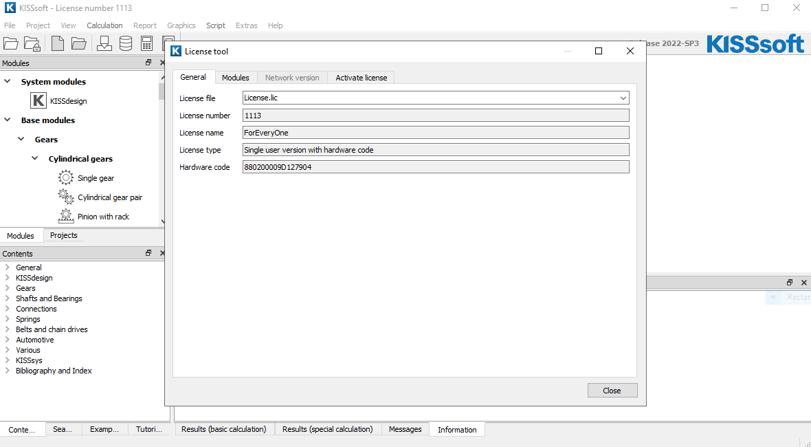 Imágenes · KISSOFT 2025 SP1 25.0.0.1 x64