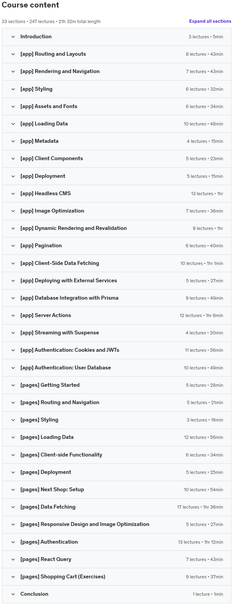 Course topics · Next.js by Example 2024-3