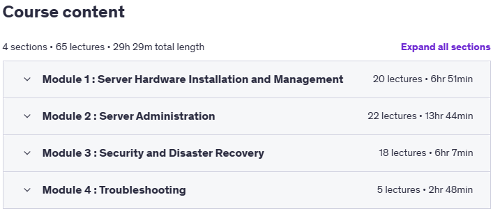 موضوعات الدورة · CompTIA الخادم + (SK0-005- شهادة الدورة الكاملة 2025-8