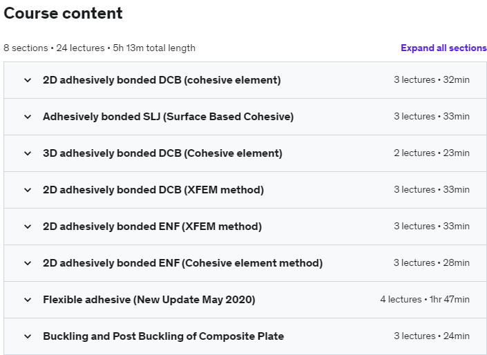 Course topics · Abaqus Tutorial: Adhesive Joints and Composite Material 2022-7