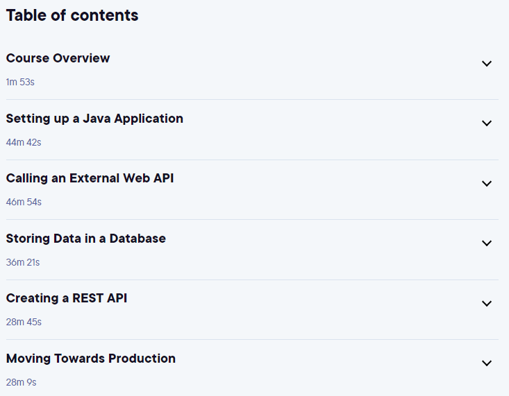 Course topics · Building an Application Using Java SE 2024-6