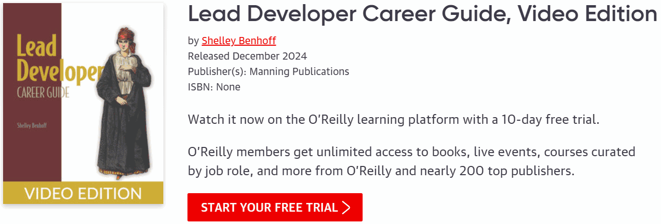 الصور · Oreilly – Lead Developer Career Guide, إصدار فيديو 2024-12