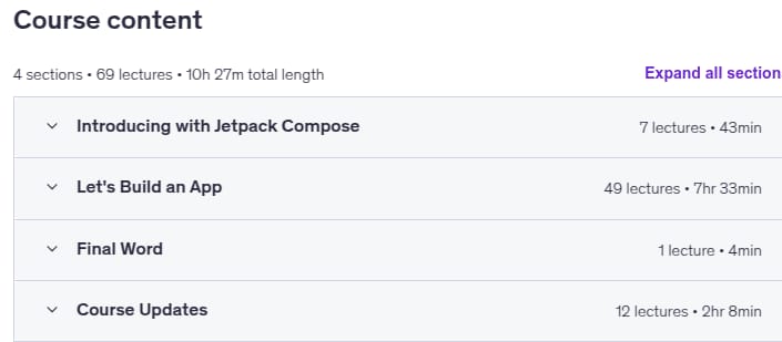 کورس کے موضوعات · Jetpack Compose MVVM کے ساتھ To-Do اپلی کیشن Android ترقی 2024-9