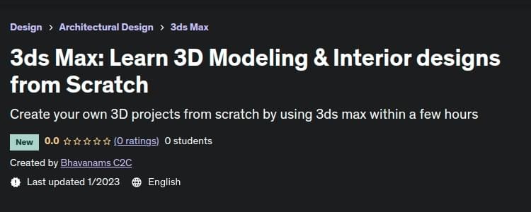 Pictures · Udemy — 3ds Max: Learn 3D Modeling & Interior designs from Scratch 2023-1