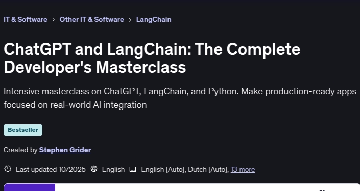 Bilder · ChatGPT Langchain: Der komplette Entwickler umfassender Kurs 2025-10