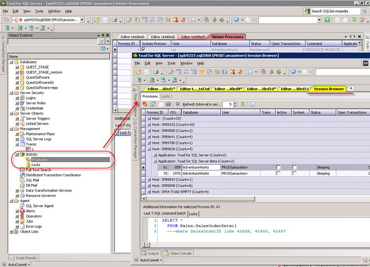 Pictures · Toad for SQL Server 8.1.0.28168 / Oracle 16.1 / Data Modeler 7.2.0.340