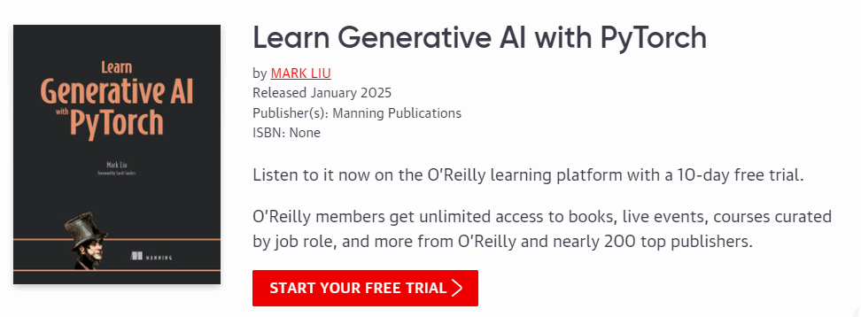 Pictures · Oreilly – Learn Generative AI with PyTorch 2025-1