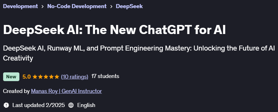 Pictures · Udemy — DeepSeek AI: The New ChatGPT for AI 2025-2