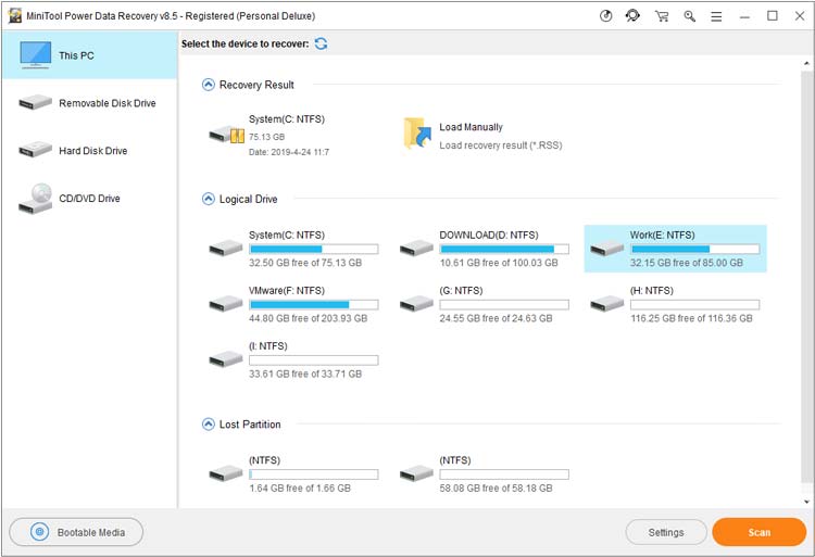 Bilder · MiniTool Power Data Recovery All Edition 12.8 + WINPE