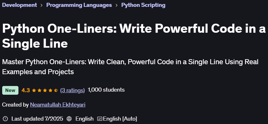Pictures · Python One-Liners: Write Powerful Code in a Single Line 2025-5