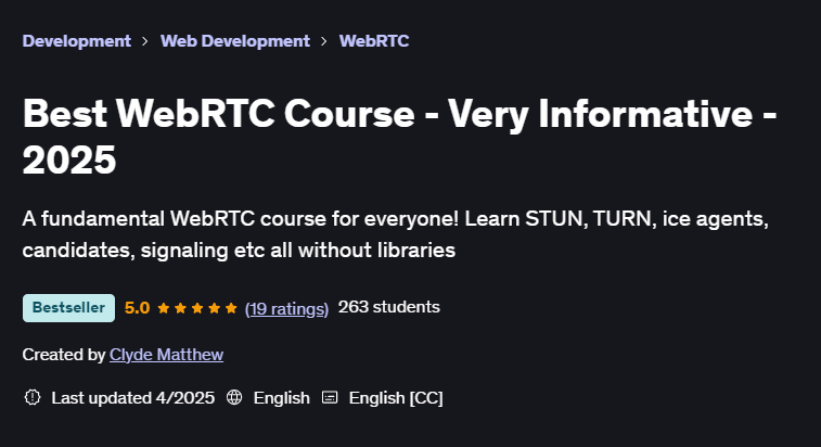 Bilder · Best WebRTC Kurs – sehr informativ – 2025 2025-2