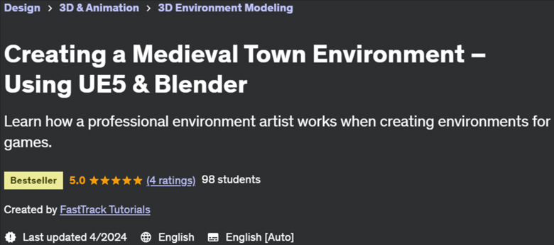 Pictures · Creating a Medieval Town Environment – Using UE5 & Blender 2024-4