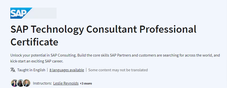 Pictures · SAP Technology Consultant Professional Certificate 2023-11