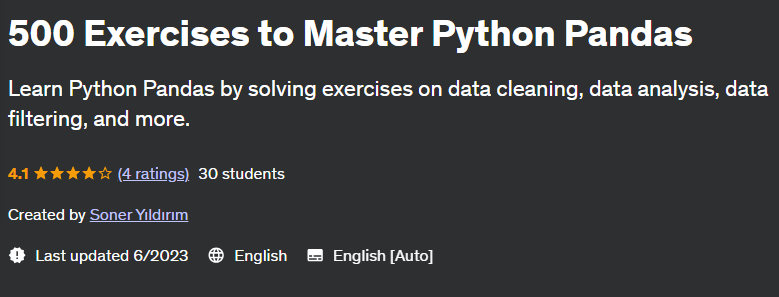 Pictures · 500 Exercises to Master Python Pandas 2023-6