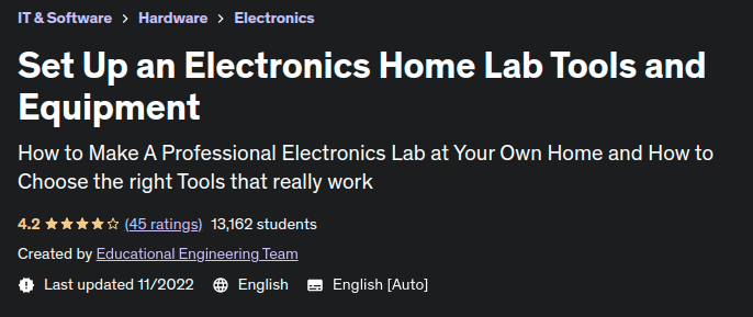 Pictures · Udemy — Set Up an Electronics Home Lab Tools and Equipment 2021-1