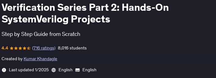 Pictures · Udemy — Verification Series Part 2: Hands-On SystemVerilog Projects 2025-1