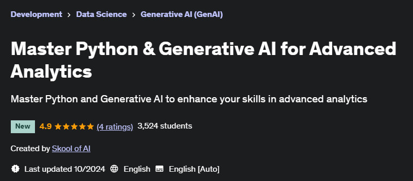 Pictures · Udemy — Master Python & Generative AI for Advanced Analytics 2024-10