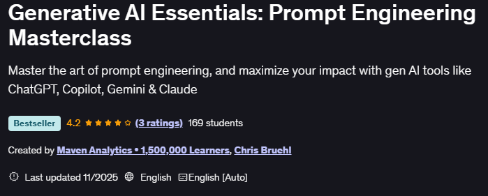 Pictures · Generative AI Essentials: Prompt Engineering Masterclass 2025-11