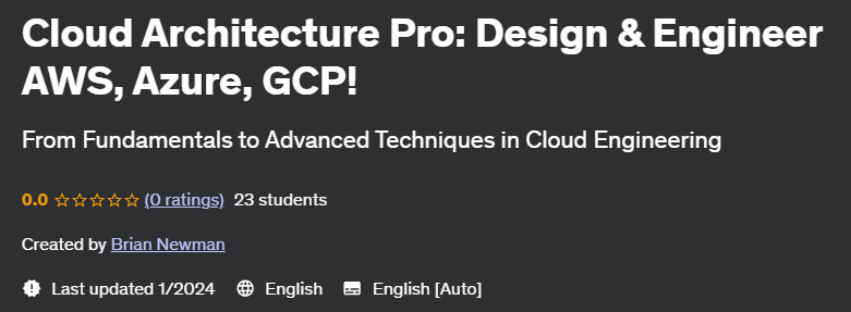 Pictures · Udemy — Cloud Architecture Pro: Design & Engineer AWS, Azure, GCP! 2023-8
