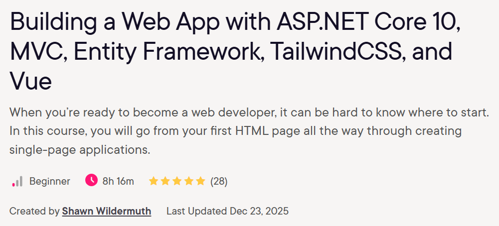 Imágenes · Crear una web app con ASP.NET Cuerpo 10, MVC, Framework de la entidad, TailwindCSS y Vue 2025-12