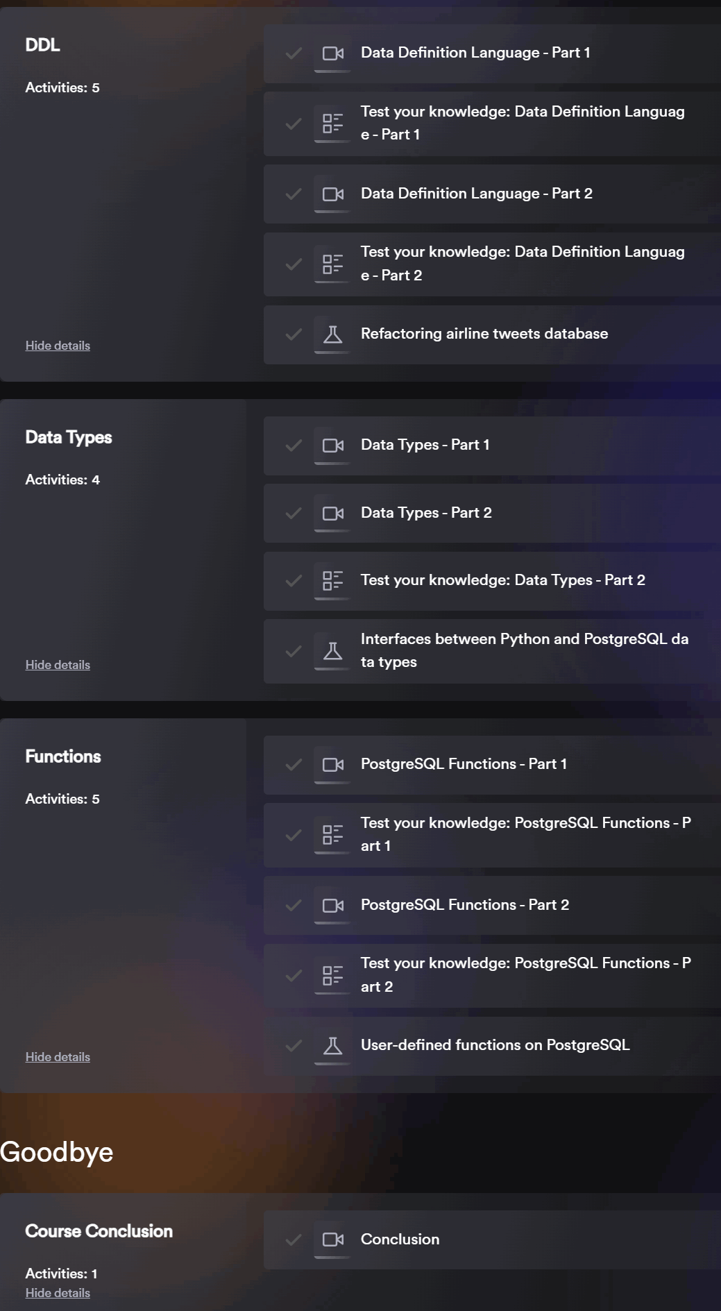 Pictures · INE — PostgreSQL for Python Developers 2022-11
