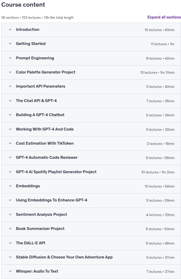 کورس کے موضوعات · ماسٹرنگ OpenAI Python ٹیگ کیا گیا ہے:Unleash ChatGPT اور GPT4 2024-3