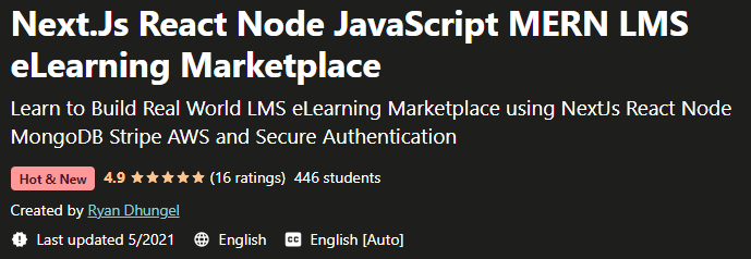 Pictures · FullStack JavaScript React Node MERN eLearning Marketplace 2021-5