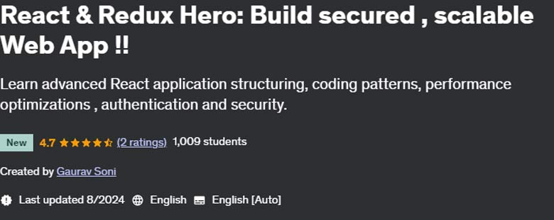 Bilder · React Redux Hero: Build Secure, Scalable Web App! 2024-8