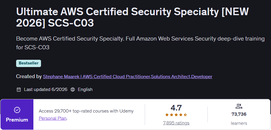 画像 · 最終 AWS 認定セキュリティ(新規) 2026スコットランドC03 2026-6