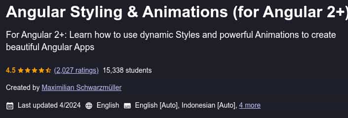 Pictures · Angular Styling & Animations (for Angular 2+) 2024-4