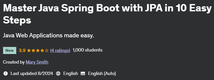 Pictures · Udemy — Master Java Spring Boot with JPA in 10 Easy Steps 2024-8
