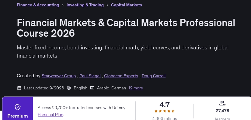 Pictures · Financial Markets & Capital Markets Professional Course 2026 2026-9