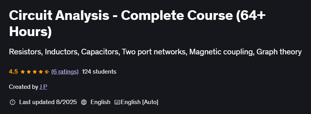 Pictures · Circuit Analysis – Complete Course (64+ Hours) 2025-8