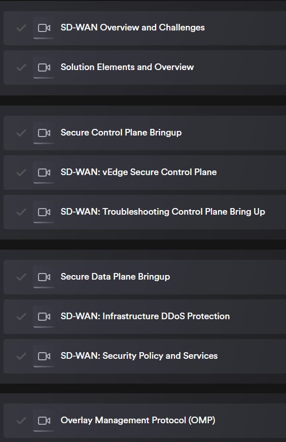 Course topics · INE — Cisco SD-WAN Fundamentals 2022-1