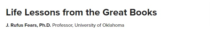 Pictures · The Great Courses — Life Lessons from the Great Books 2024-8