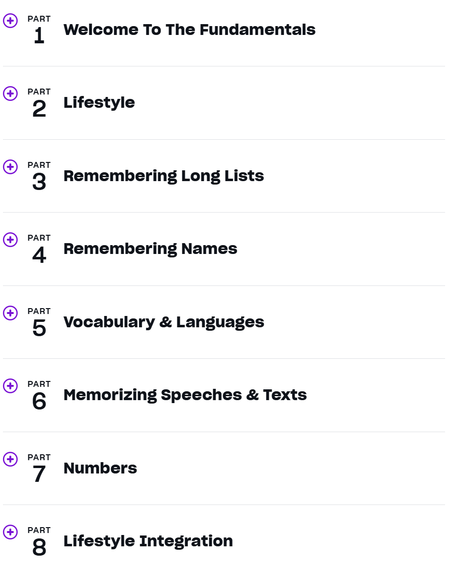 Course topics · mindvalley — Superbrain 2024-12