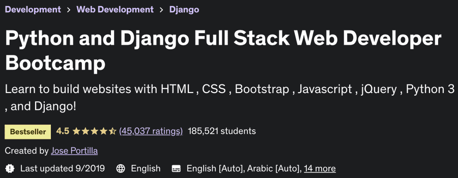 Pictures · Udemy — Python and Django Full Stack Web Developer Bootcamp 2019-9