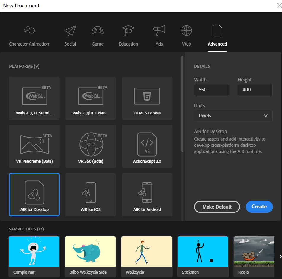 Bilder · Die Adobe Air 51.3.3.1 Sieg /macOS + SDK 51.1.3.8