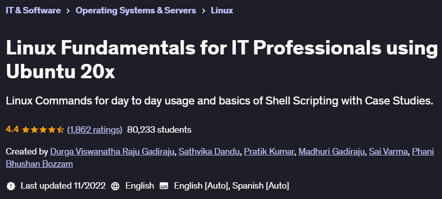 Pictures · Udemy — Linux Fundamentals for IT Professionals using Ubuntu 20x 2022-11