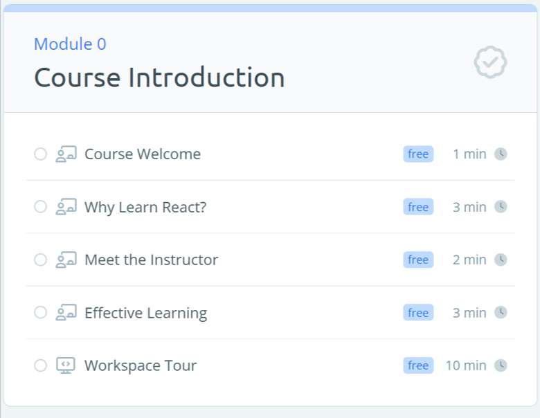 Course topics · React-Formula – Learn Frontend Development 2024-8
