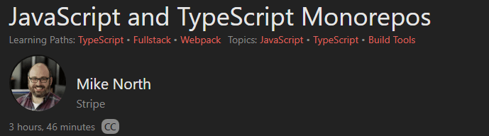 Pictures · JavaScript and TypeScript Monorepos 2020-11