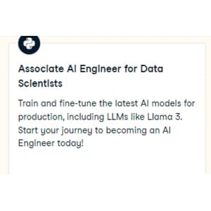 Datacamp — Associate AI Engineer for Data Scientists 2025-4