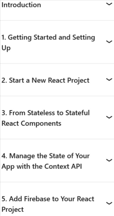 Course topics · LinkedIn — Building Production-Ready React Apps: Setup to Deployment with Firebase 2023-3