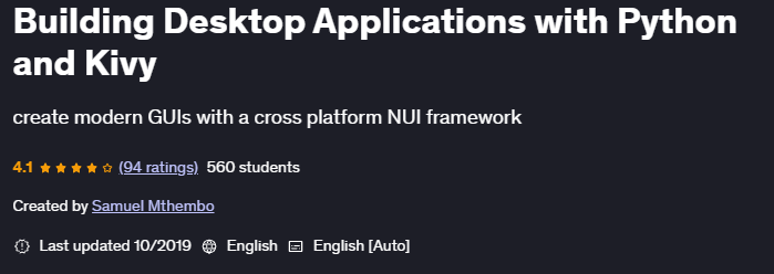 Pictures · Building Desktop Applications with Python and Kivy 2019-10