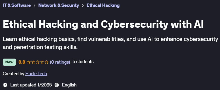 Pictures · Udemy — Ethical Hacking and Cybersecurity with AI 2025-1