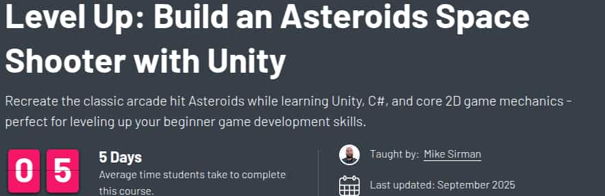 Pictures · ZeroToMastery — Level Up: Build an Asteroids Space Shooter with Unity 2025-9