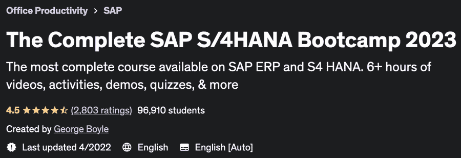 Pictures · Udemy — The Complete SAP S/4HANA Bootcamp 2023 2022-4