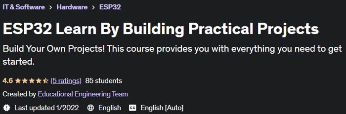 Pictures · Udemy — ESP32 Learn By Building Practical Projects 2022-2