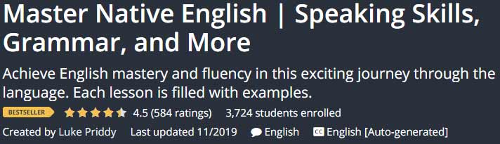 Pictures · Udemy — Master Native English | Speaking Skills, Grammar, and More 2019-11