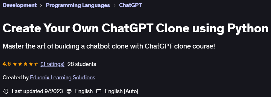 Pictures · Create Your Own ChatGPT Clone using Python 2023-9